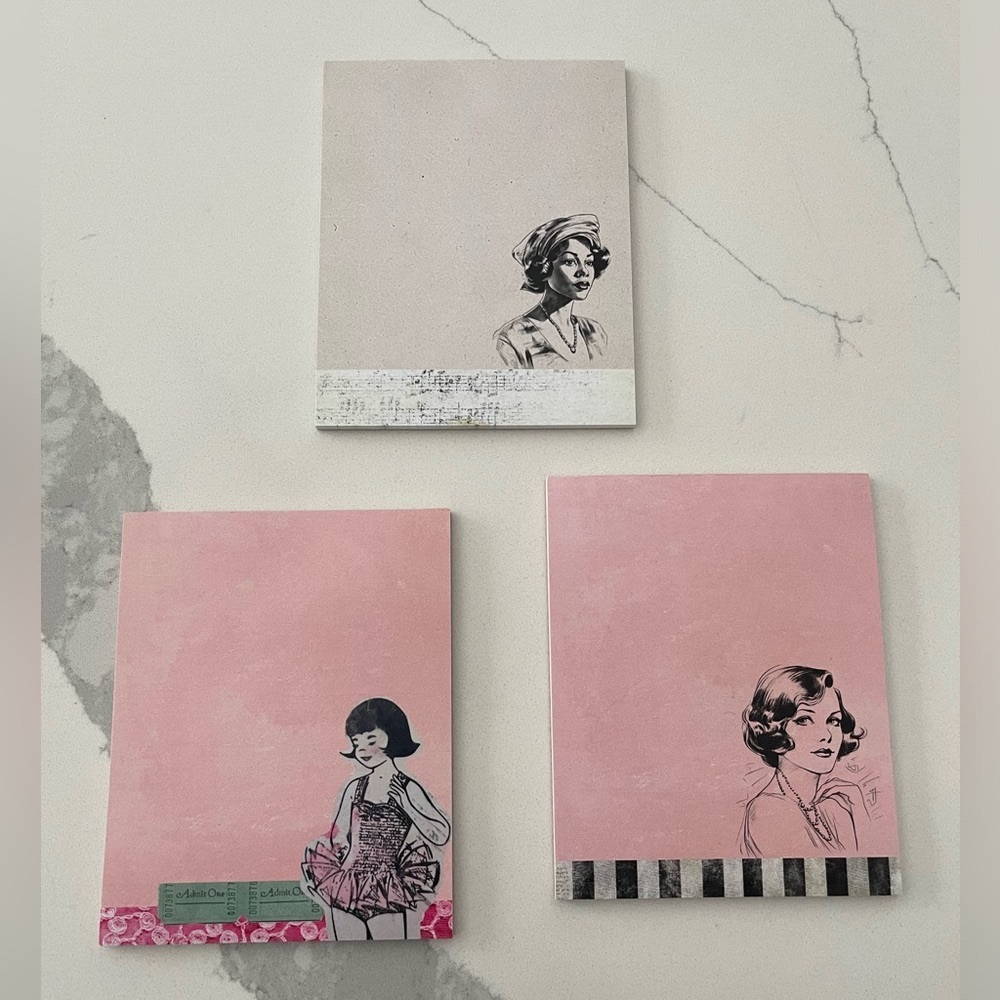 Beautiful 3 pack, pad of paper set